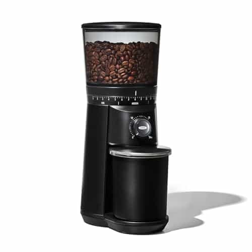OXO Brew Conical Burr Grinder - Matte Black, Stainless Steel Burrs, One-Touch Automatic Smart Grind