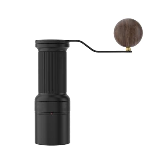 Cocinare ESSENCE GO B38 Pro Manual Coffee Grinder – with Carrying Case Hand Grinder Capacity 30g, Vertex10 Cut Burr & 80 Grind Settings, Perfect for Pour-over, Espresso, Cold Brew (Obsidian Black)