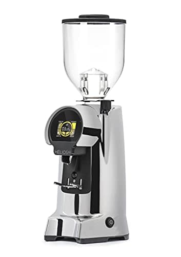 Eureka Helios 65 Commercial Espresso Grinder, Touchscreen, 65mm Burrs, Programmable, Stepless (Chrome)