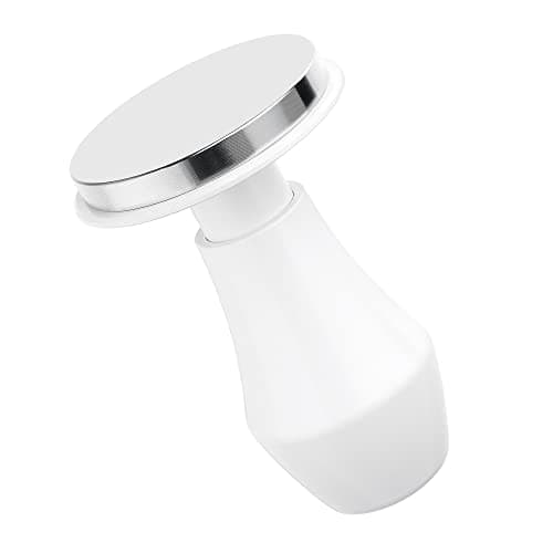 Normcore 53.3mm Espresso Coffee Tamper V4.1, Spring Loaded Tamper With Stainless Steel Flat Base15lb / 25lb / 30lbs Replacement Springs, Anodized Aluminum Stand, White