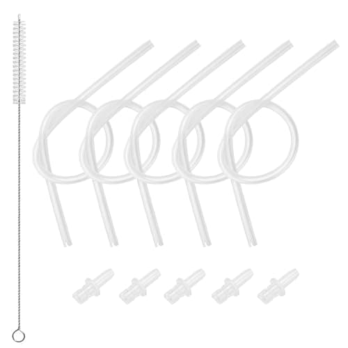 Milk Tube Hose Set Replacement for Jura ENA/GIGA/IMPRESSA Fully Automatic Coffee Machines Parts,14.2" Coffee Machine Milk Hose Pipe with HP3 Frother Connectors & Cleaning Brush, 5 Set