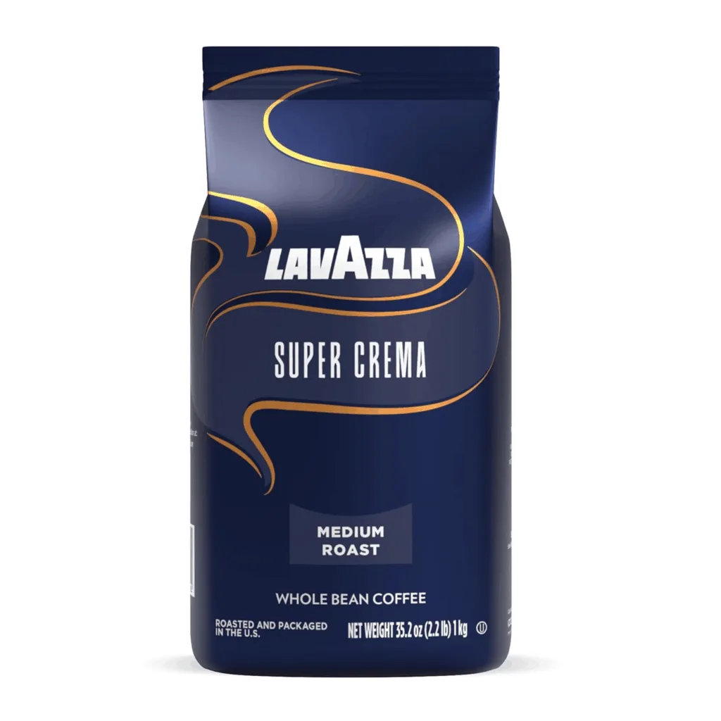 Lavazza Super Crema Espresso Whole Bean Coffee Blend