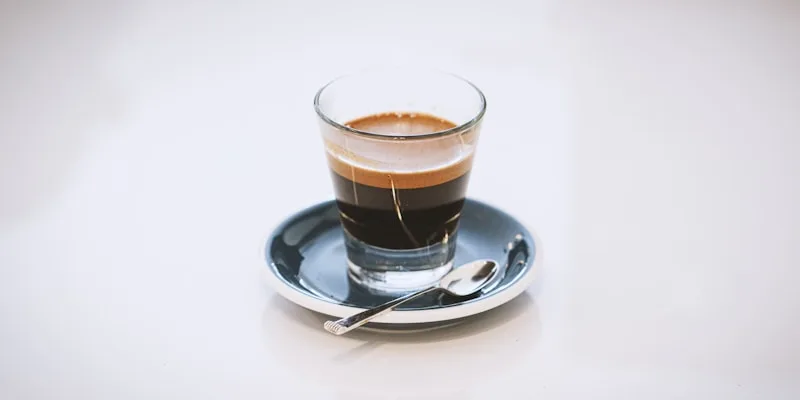 perfectly brewed cup of espresso with golden crema