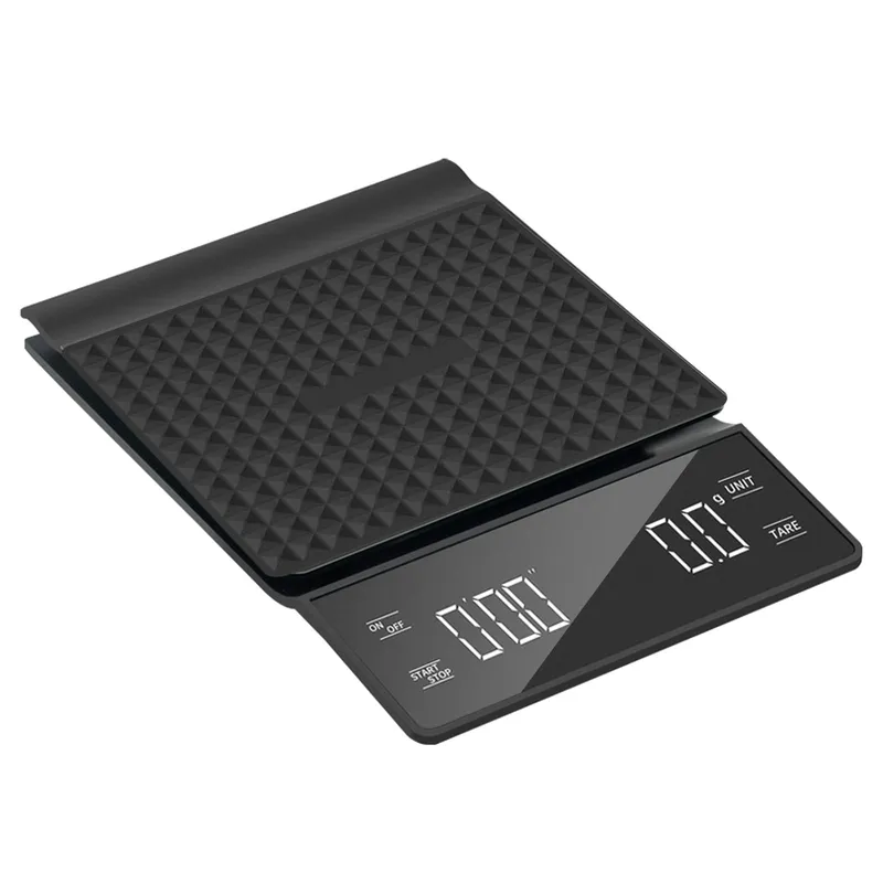 3kg/0.1g High Precision Coffee Scale, Espresso Scale with Timer, Backlit LCD Display, Tare Function, and Unit Conversion for Espresso, Pour Over, Drip Brewing