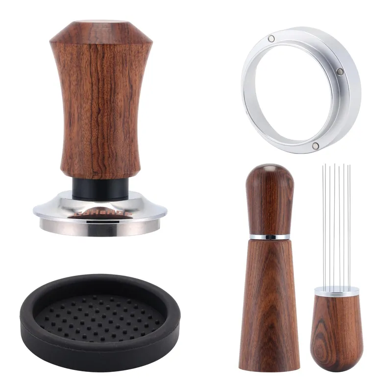 58mm Espresso Accessories Kit,Spring Loaded Calibrated Espresso Tamper,Wdt Tool Espresso and Dosing Funnel Set,Coffee Tamper Espresso Machine Accessories For 58 mm Portafilter Barista Tools