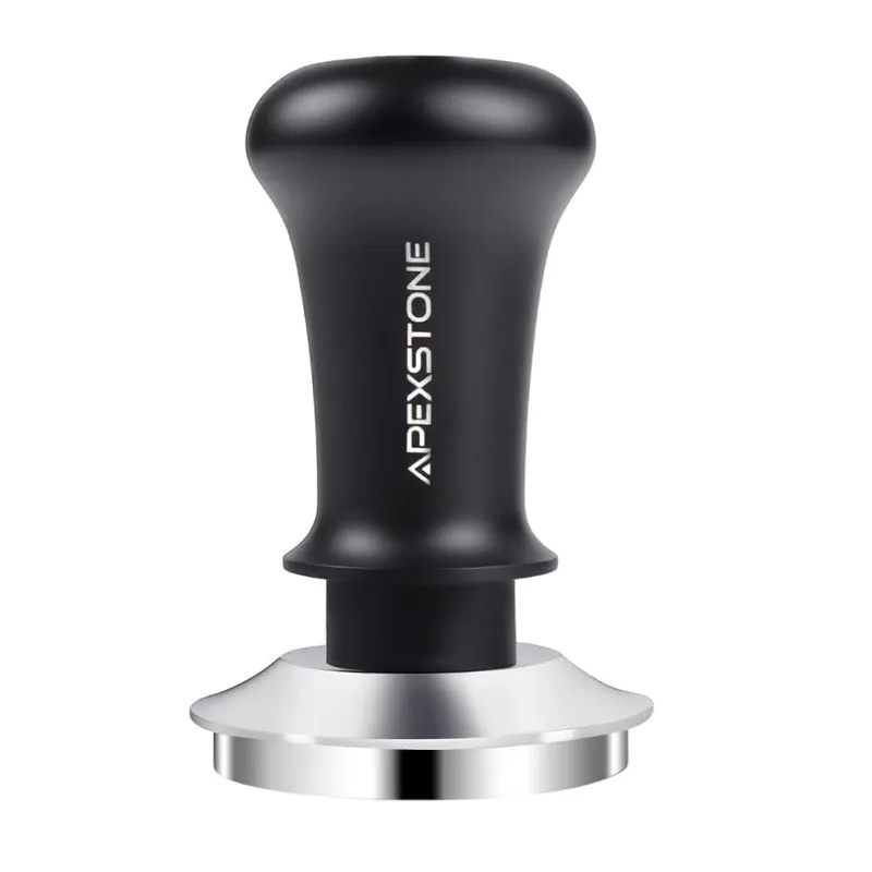 Apexstone Coffee Tamper Spring Loaded 58mm, Espresso Tamper 58mm Spring Loaded, Calibrated Espresso Tamper 58mm 58mm Black