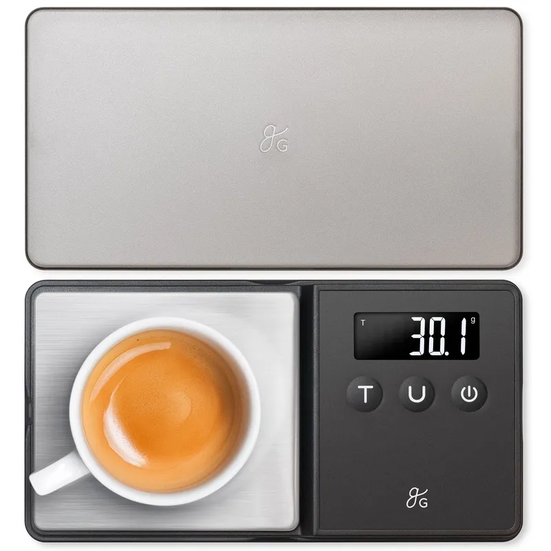 Greater Goods Digital Espresso and Coffee Scale - 750 x 0.1g, Mini Scale with 6 Units of Measurement Espresso Scale (0.1g)