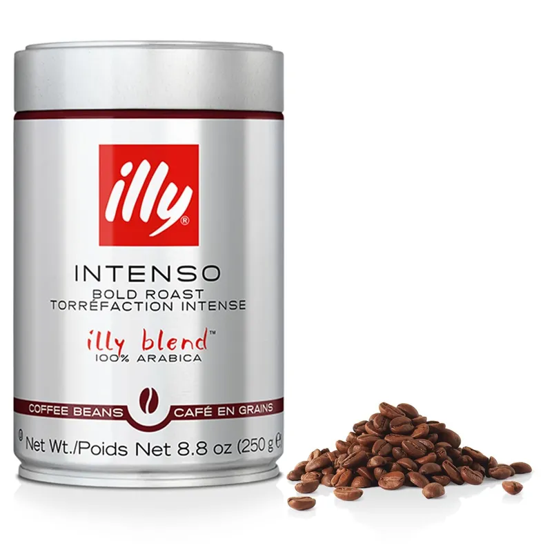 Illy Intenso Whole Bean Coffee, Dark Roast, Intense, Robust And Full Flavored With Notes Of Deep Cocoa, 100% Arabica Coffee, No Preservatives, 8.8 Ounce (Pack Of 1) Intenso Bold Roast 8.8 Ounce (Pack of 1)