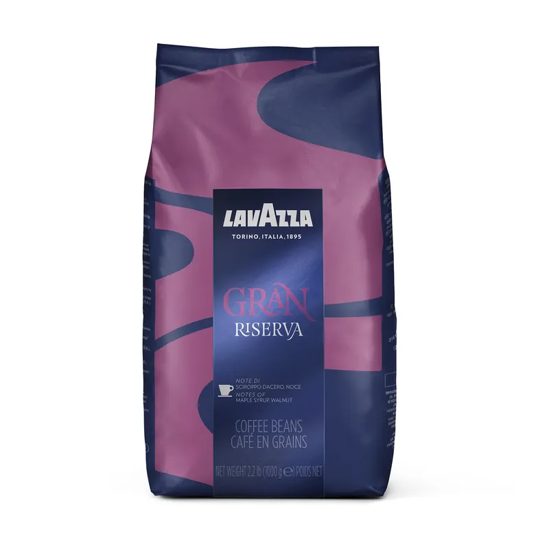 Lavazza Gran Riserva Whole Bean Coffee Blend, Dark Espresso Roast, 2.2LB Bag Authentic Italian Gran Riserva 35.27 Ounce (Pack of 1)