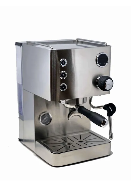 Turin Legato Espresso Machine | 58mm Portafilter, PID Temperature Control, Dual Boiler-Thermoblock System, Stainless Steel, Black, or White (Stainless Steel)